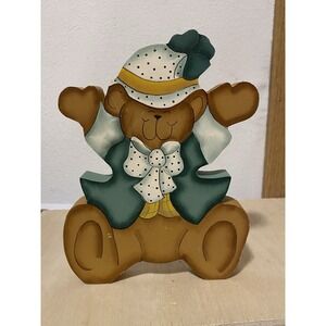 Vintage Wooden Bear Folk Art